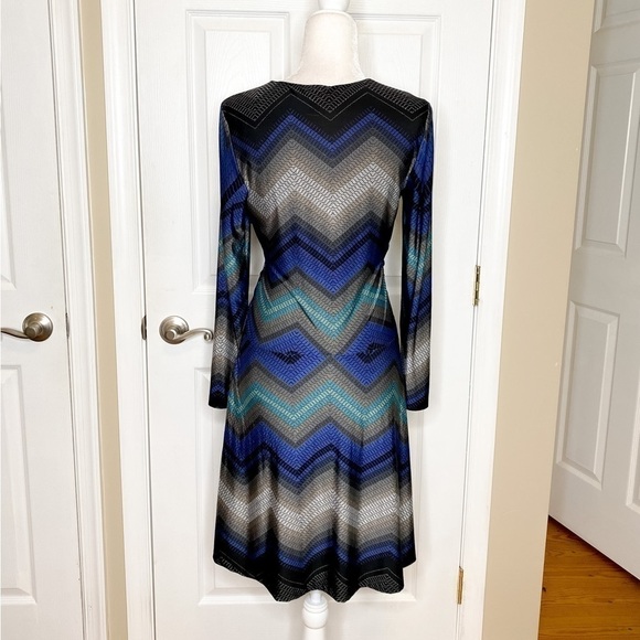 Cache Retro Tie Front A-Line Dress Size Small - Picture 4 of 6